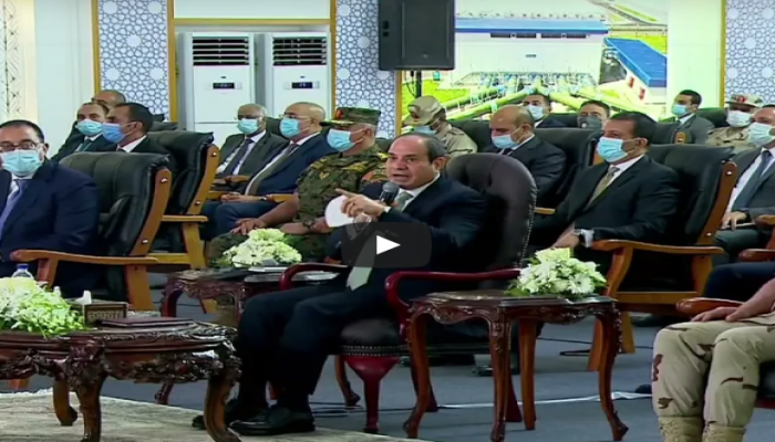 السيسي يهدد المصريين بالجيش لإزالة التعديات على النيل