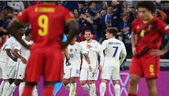 فوز المنتخب الفرنسي على نظيره البلجيكي 2 / 3