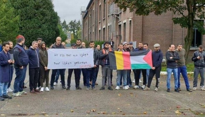 وقفة في بلجيكا تنديدًا بالاستثمار في المستوطنات