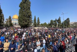 50 ألفًا يؤدون الجمعة في "الأقصى"