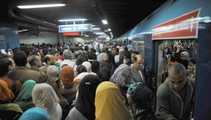تعطل مفاجئ وتكدس للركاب في الخط الأول لمترو أنفاق القاهرة