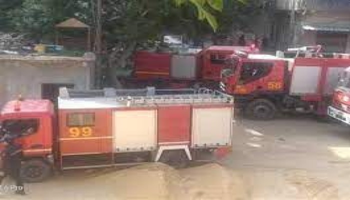 ماس كهربائي بجهاز تكييف وراء حريق بنك في الدقى