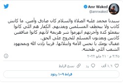 عمرو واكد يشبه أفعال السيسي بأفعال الكفار