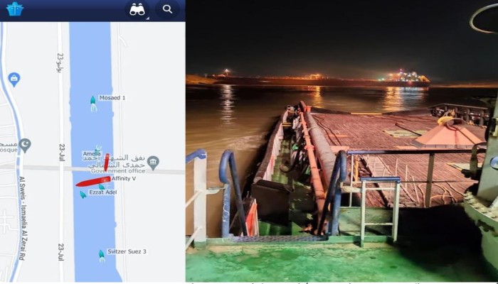 ناقلة نفط جديدة تشطح وتغلق القناة.. وتكتم إعلامي على فشل مشروعات السيسي