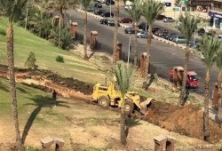 بلدوزر السيسي .. تجريف الحديقة الدولية بمدينة نصر تحت زعم التطوير