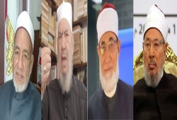 "الشافعي" و"المحلاوي" و"المعصراوي" ينعون العلامة القرضاوي بالرغم من تجاهل "الطيب"