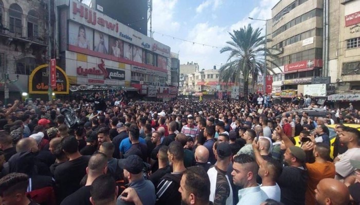 جماهير غفيرة بنابلس تشيع الشهيد الكيلاني