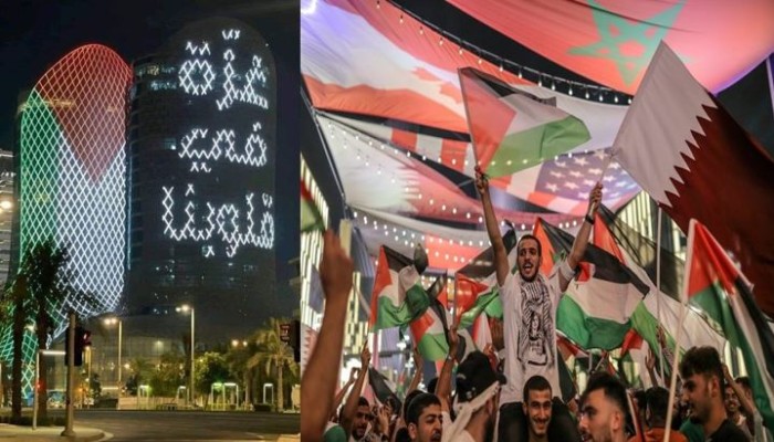 فلسطين حاضرة في حفل افتتاح مونديال قطر 2022