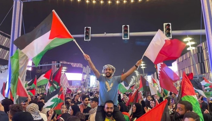 أرض مونديال قطر.. فلسطين حاضرة ورفض شعبي للكيان الصهيوني