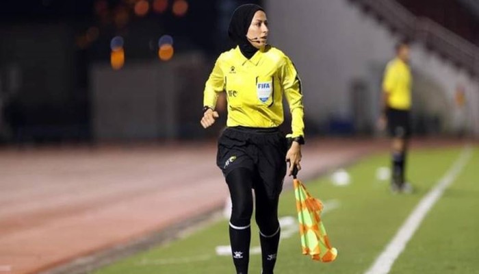 أول فلسطينية تشارك في تحكيم مباريات كأس العالم للسيدات