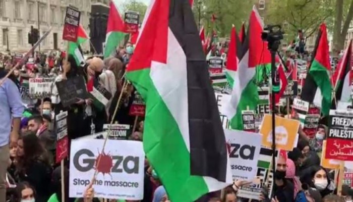 مظاهرة حاشدة في نيويورك تنديدا بالعدوان الصهيوني على "جنين"