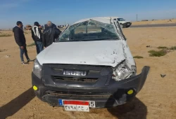 معظمهم في حالة خطرة.. إصابة 42 طفلا ومصرع آخر بانقلاب سيارة بالإسماعيلية