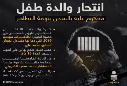 انتحار والدة طفل محكوم عليه بالسجن بتهمة التظاهر!!