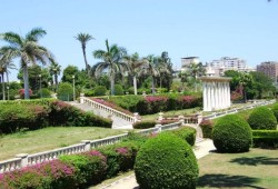 بلدوزر السيسي يهدم حدائق انطونيادس التاريخية في الإسكندرية