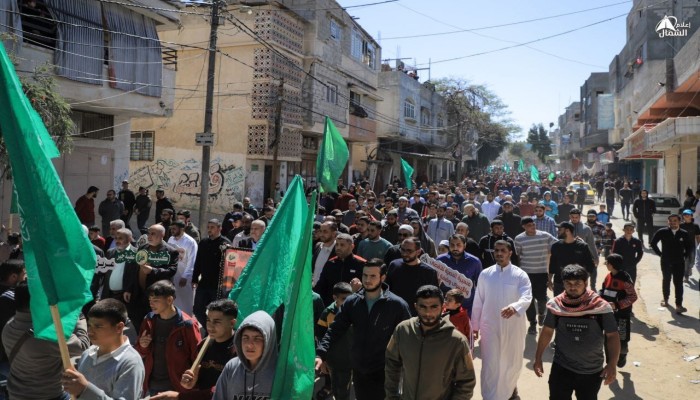 مسيرة حاشدة في غزة نصرة للقدس والضفة وللأسرى