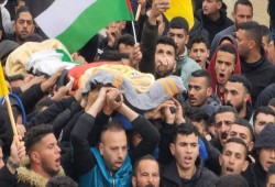 تشييع الشهيد مصطفى صباح في بيت لحم