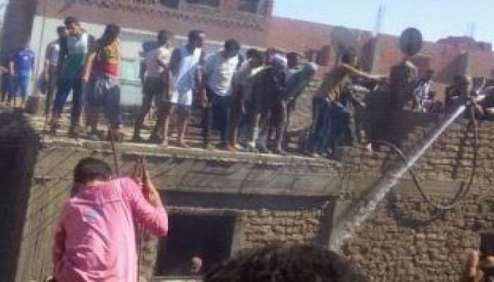 مصرع طفلين ووالدتهما وإصابة شاب فى حريق بمنزل بالبلينا جنوب سوهاج