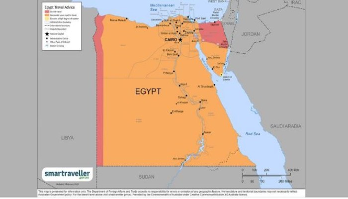 الوضع الأمني قابل للتدهور .. استراليا تطالب مواطنيها بإعادة النظر في السفر لمصر