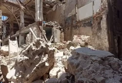 دون إصابات.. انهيار أجزاء من عقار بالمنصورة