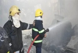 مصرع شخصين أحدهما تصادف وجوده بانهيار شرفة نتيجة انفجار تكييف بالوراق