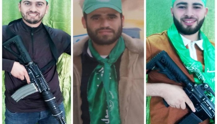 حماس تزف شهداءها.. ارتقاء 3 مقاومين برصاص الاحتلال في نابلس