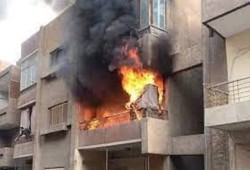 مصرع طفلين بحريق شقة سكنية في بولاق الدكرور