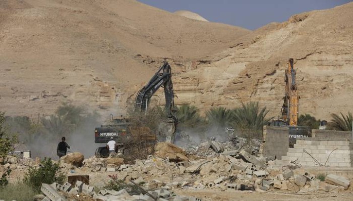 الاحتلال الإسرائيلي يهدم 4 منازل في أريحا