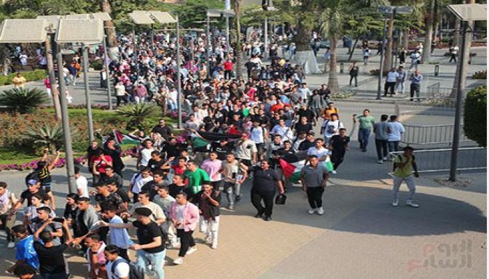 لليوم الثالث على التوالي .. مظاهرات بالجامعات والشوارع تضامنا مع فلسطين