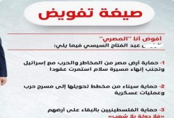 "ادوني تفويض".. السيسي يدعو المصريين للتظاهر لمطالبته بحماية حدود مصر!