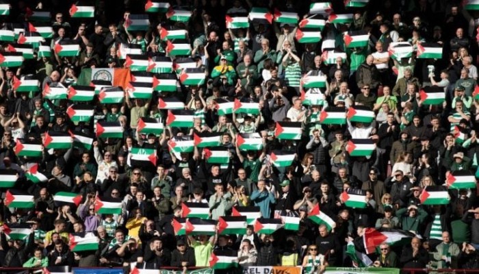تغريم نادي "سيلتيك" الأسكتلندي لرفع جماهيره الأعلام الفلسطينية