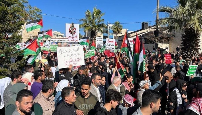 مظاهرات حاشدة في الأردن دعما لغزة ورفضا للعدوان