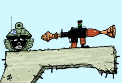 قاذف الياسين وخائف الميركافا !