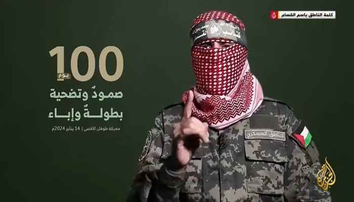 محلل سياسي: هذه أبرز دلالات خطاب "أبو عبيدة" بعد 100 يوم من حرب غزة