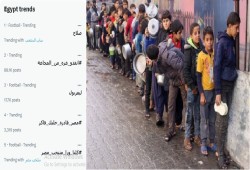 #انقذو_غزه_من_المجاعه يتصدر تريند مصر ب90 ألف تغريدة واعتصامات عالمية لفتح المعبر