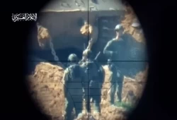 "القسام" تنشر فيديو قنص ضابط إسرائيلي غرب غزة