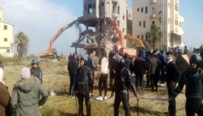 قتل مواطن خلال هدم منازل المواطنين في منطقة "الجميل" ببورسعيد