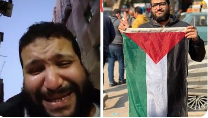 بكى تعاطفا مع غزة .. غضب على "اكس" بعد اعتقال الشاب عبد الرحمن أسامة 