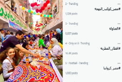 إفطار المطرية يتصدر التواصل.. وجدل حول الجهة المنظمة وهتاف فلسطين