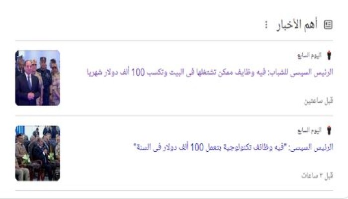 بعد تعديل تصريح السيسي .. مبرمج ب"100 ألف دولار شهريا" فنكوش