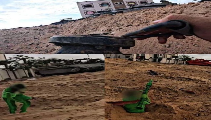 (غزة_مقبرة_الدبابات) بعد مذبحة لأليات العدو بين رفح والزيتون وجباليا