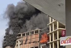 ماس كهربائي يتسبب في حريق 8منازل بسوهاج .