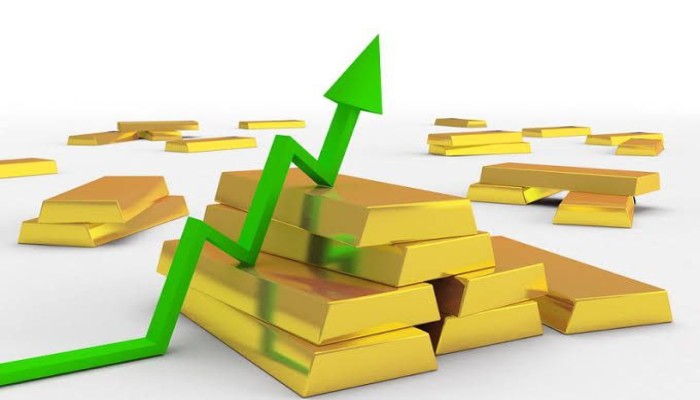 أسعار الذهب ترتفع بمنتصف تعاملات اليوم .