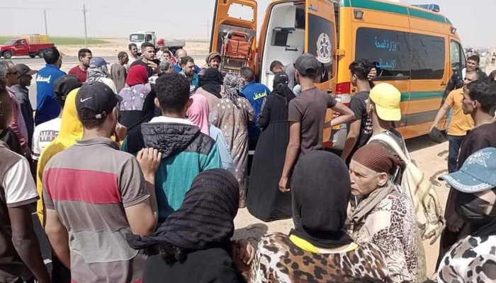 انقلاب أتوبيس يتسبب في إصابة 12 سيدة أمام وصلة دريم بأكتوبر