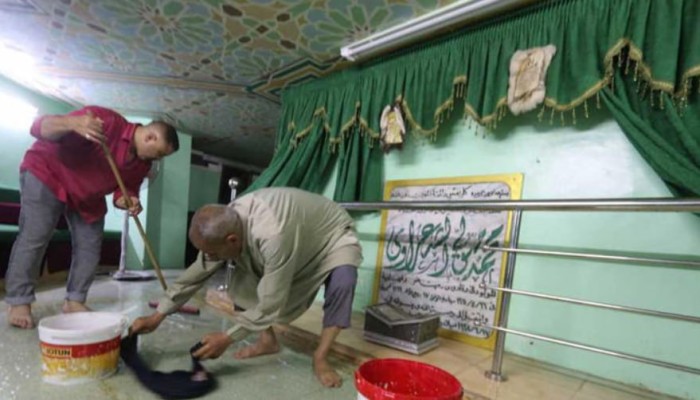 مهدد بالغرق.. مياه الصرف تدخل ضريح الشيخ الشعراوي بمسقط رأسه بالدقهلية