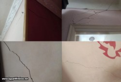 الجدران تشققت.. السكان المتضررون من عقار الإسكندرية المائل: خايفين ونطالب بحل عاجل