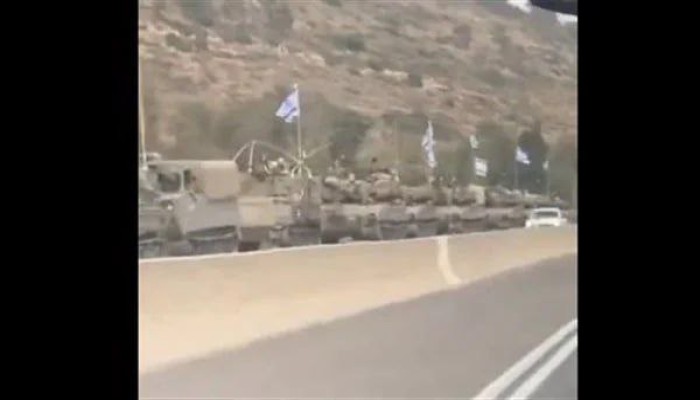 بالفيديو.. احتشاد قوات إسرائيلية قرب الحدود اللبنانية
