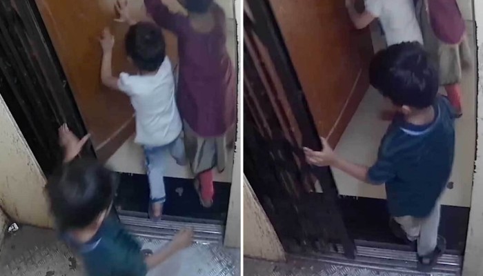 أطفال محاصرون في أسانسير بسبب انقطاع الكهرباء قبل موعده.. وبطولة جار تنقذ أرواحهم