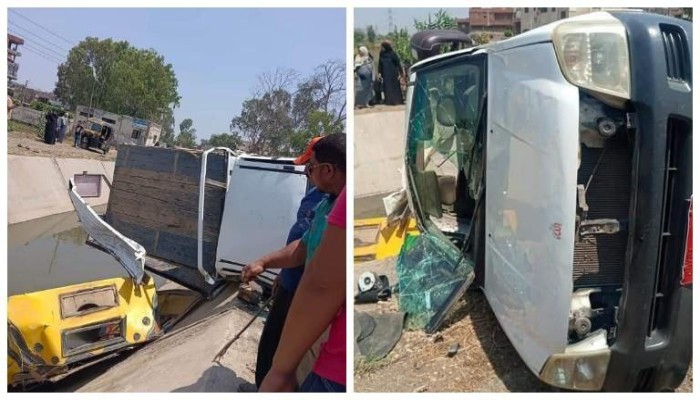 «بينهم أطفال».. إصابة 11 عاملًا زراعيًا في حادث تصادم بصحراوي البحيرة