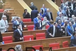 بالفيديو.. مشادة بين النواب أثناء عرض برنامج حكومة الانقلاب الجديدة