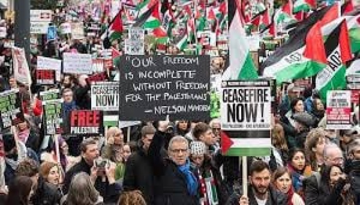 لندن تثور بمظاهرات حاشدة ضد الإبادة الجماعية فى غزة